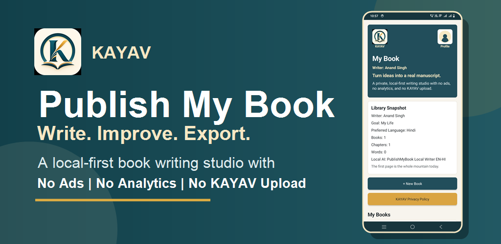 Publish My Book Android app feature graphic